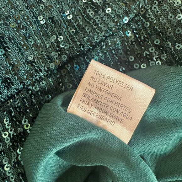 NWT IEENA For Mac Duggal Sequined One Shoulder Cut Out Gown size 4 Style 26730 - Picture 7 of 9